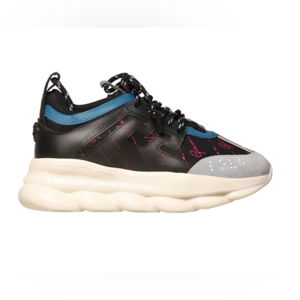 Versace Wmns Chain Reaction 'Gianni Versace Signature Print - Black'